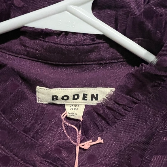 NWT BODEN $249 Tulle Ruffle Maxi Dress *Viola Purple Size 8 Petite - Picture 9 of 10